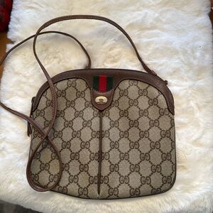 Gucci Beige and Brown Crossbody Bag